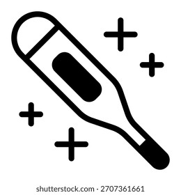 This Thermometer icon is suitable for pharmacy.