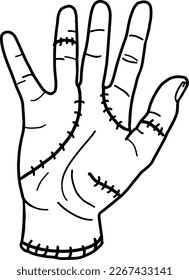 This is the Thing, the hand with stitches 