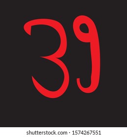 This is the thirty-nine number in the red square