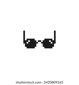 this is thug life glasses in pixel art with simple color and white background ,this item good for presentations,stickers, icons, t shirt design,game asset,logo and project.