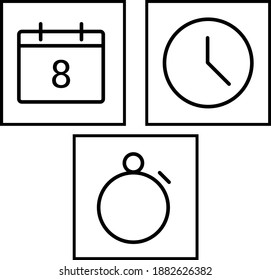 This time icon can be used for various purposes 