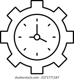 This is Time management Line Vector Icon easily modified with filled and trendy colours combination, you'll find representations of essential of icon concepts.

