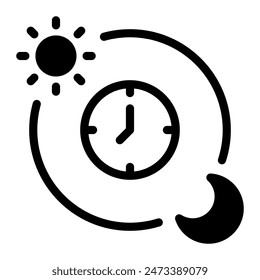 This Time Zone icon is suitable for digital nomad, freelancer, working at home, etc.