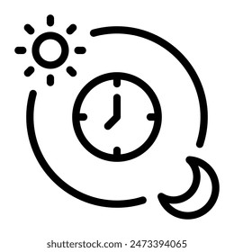 This Time Zone icon is suitable for digital nomad, freelancer, working at home, etc.