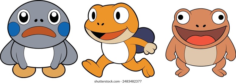 This is a Toad   flat design ,animal vector design  with eps format 