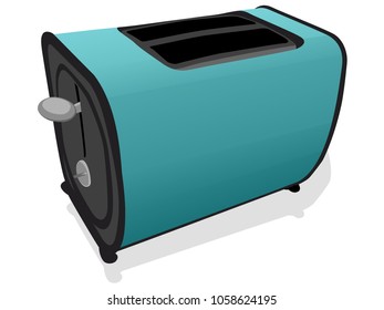 This is a toaster. Made as a clip art cartoon
