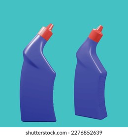 This toilet cleaner bottle vector is made of high-quality 3D images