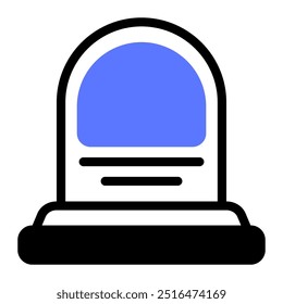This Tomb stone icon is suitable for Halloween event.