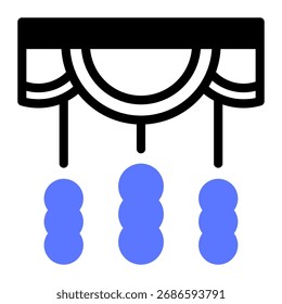 Este ícone de Toran é adequado para a cultura da Índia, etc.