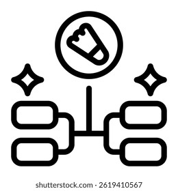 This Tournament icon is suitable for Badminton, Sport, etc
