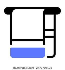 This Towel icon is suitable for hotel, accommodation, vacation, etc.