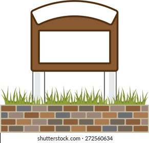 This town sign Vector Blank