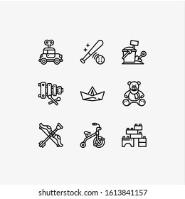 This is a toy icon made from an outline suitable to be installed on a toy website or themed about small children
