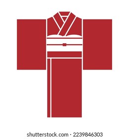 This is the traditional Japanese "kimono" red icon.