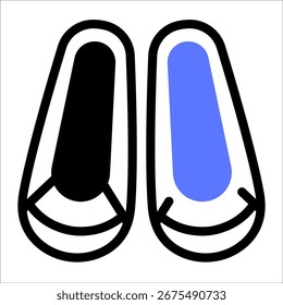 Este ícone de sapatos tradicionais é adequado para a cultura sul-coreana.