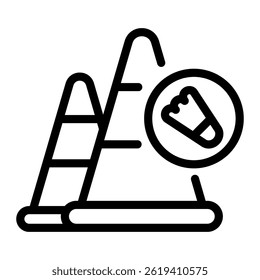 This Training Cone icon is suitable for Badminton, Sport, etc