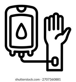 Este icono de transfusión es adecuado para farmacia.