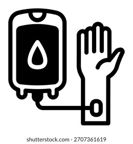 Este icono de transfusión es adecuado para farmacia.