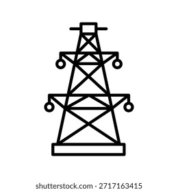 Este es un icono de torre de transmisión, uno de los iconos del conjunto de iconos de la industria.