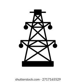 Dies ist ein Symbol für einen Übertragungsturm, eines der Symbole aus dem Ikonensatz der Branche.