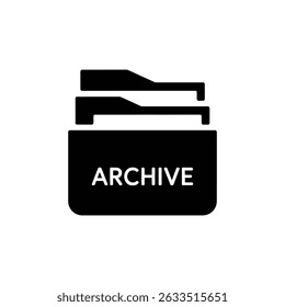 This is a transparent icon of an archive file folder. It symbolizes documents organization and is ideal for digital storage solutions or data management purposes.