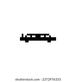 this is transport icon 1 bit style in pixel art with black color and white background ,this item good for presentations,stickers, icons, t shirt design,game asset,logo and your project.