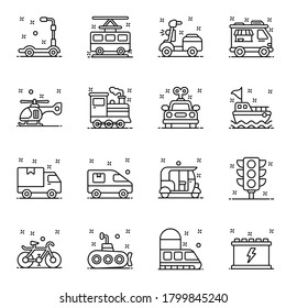 This is transport in trendy line style for your design project. Vectors having best quality are also editable. This set is amazing to take into your design places. Happy Designing! 