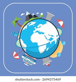 this a travel icon of the earth