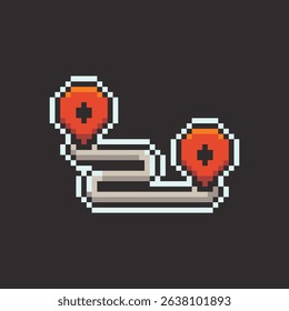 this is travel icon in pixel art with colorful color and black background ,this item good for presentations,stickers, icons, t shirt design,game asset,logo and your project.
