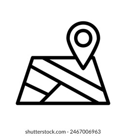 This travel icon set features sleek outline designs, perfect for representing various travel elements. The icons include an airplane, suitcase, map, camera, beach scene, passport, globe, train, hotel,