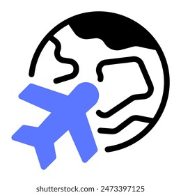 This Travel icon is suitable for digital nomad, freelancer, working at home, etc.