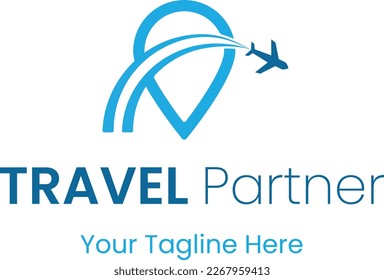 This Travel logos typically feature symbols related to the journey or the destination. In the logo, the airplane symbol is used to feature Traveling. 