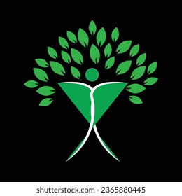this is a tree vector art it is an icon of nature and organic. it is also a symbol of the organic logo