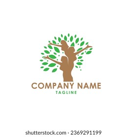 Das ist das Design des Baum-Wellness-Logos