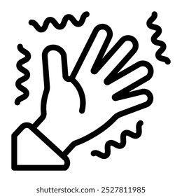 Dieses zitternde Symbol ist für Diabetes, Krankheit, etc. geeignet.