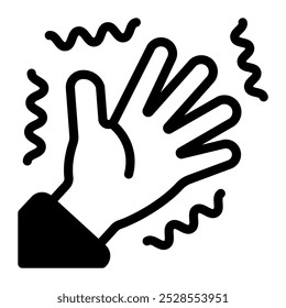 Dieses zitternde Symbol ist für Diabetes, Krankheit, etc. geeignet.