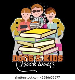 This trendy book lover t shirt design is perfect for literature fans and bookworms who love fashion. A stylish way to showcase your passion for books and reading every day