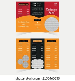This is a Trifold food brochure design