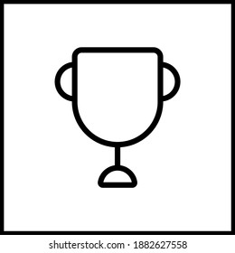 This trophy icon can be used for various purposes