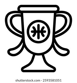 This Trophy icon is suitable for Basketball, Sport Event, etc