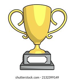this is a trophy vector with a view from the Front perspective