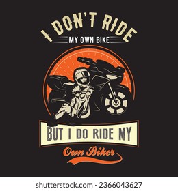 This t-shirt design for bike ride lover