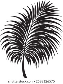 This t-shirt design features a stunning palm tree silhouette with elegant leaves, capturing a tropical and relaxing beach vibe. Perfect for nature lovers!