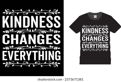 This T-shirt design is unique and has the potential to go viral because it is simple, yet powerful. The slogan "Choose Kindness" is clear and concise,