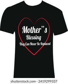 Esta es una camiseta diseñada para el Día de la Madre. Hecho con un ilustrador de adobe