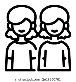 This Twins icon is suitable for Family, Fathers Day, Family Day, etc