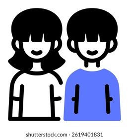 This Twins icon is suitable for Family, Fathers Day, Family Day, etc