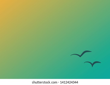 this is two bird vector for background.