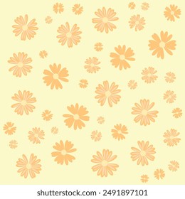 This type of design is often used for various applications, such as fabric prints, wallpapers, greeting cards, or digital backgrounds, providing a cheerful and sunny aesthetic.