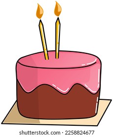 This type of vector illustration some strawberry birthday cake sweet as your smile and soft like yo eyes when you see me